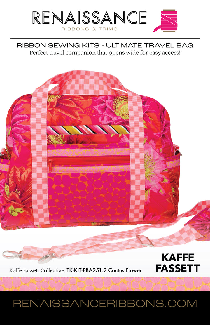 Sewing Kit - Ultimate Travel Bag in Cactus Flower BASE