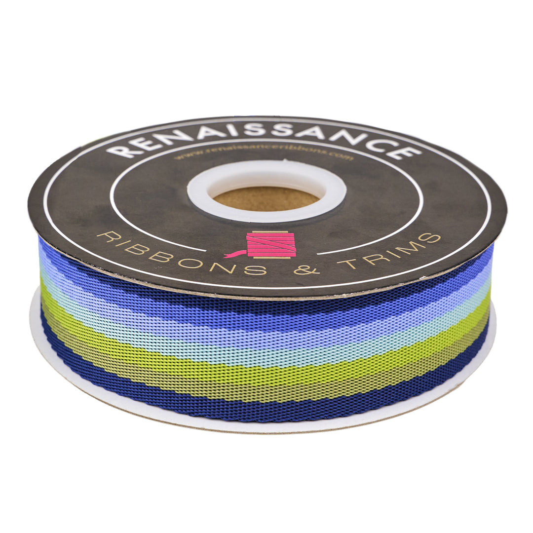Floral Reef - Smooth Sailing in Marine - 1-1/2" width WEBBING - by Tula Pink - One Yard (Preorder)