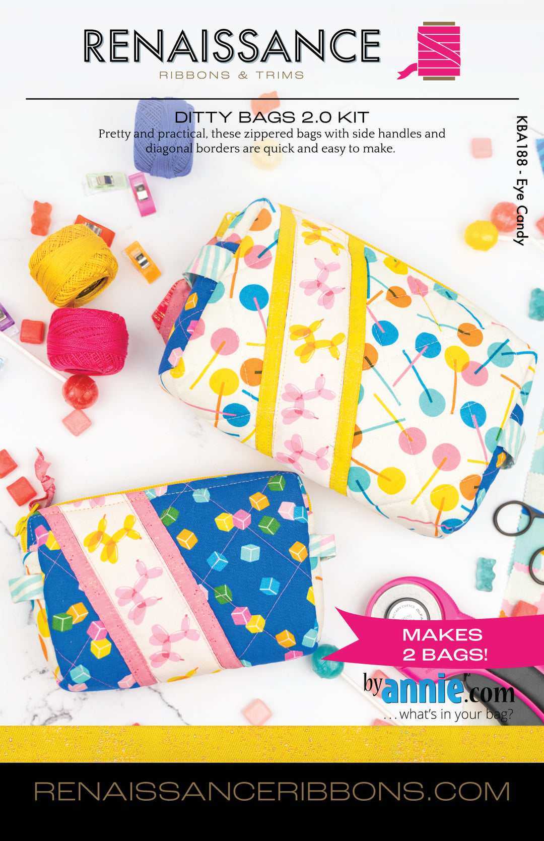 Sewing Kit - Ditty Bags 2.0 - Eye Candy BASE