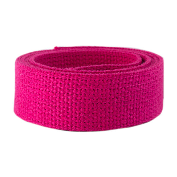 1.25" Hot Pink Heavyweight Cotton Webbing