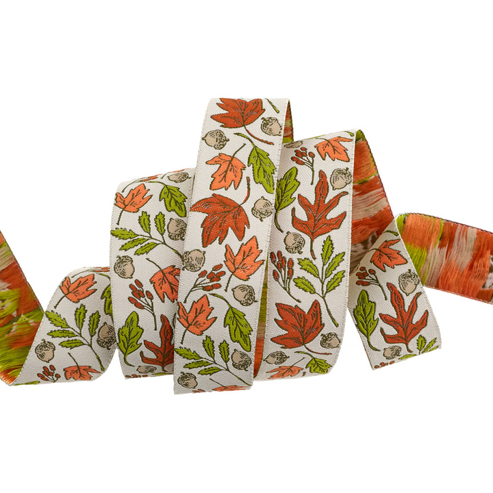 Forest Floor in Cream - 1" width - The Great Outdoors by Stacy Iest Hsu - One Yard