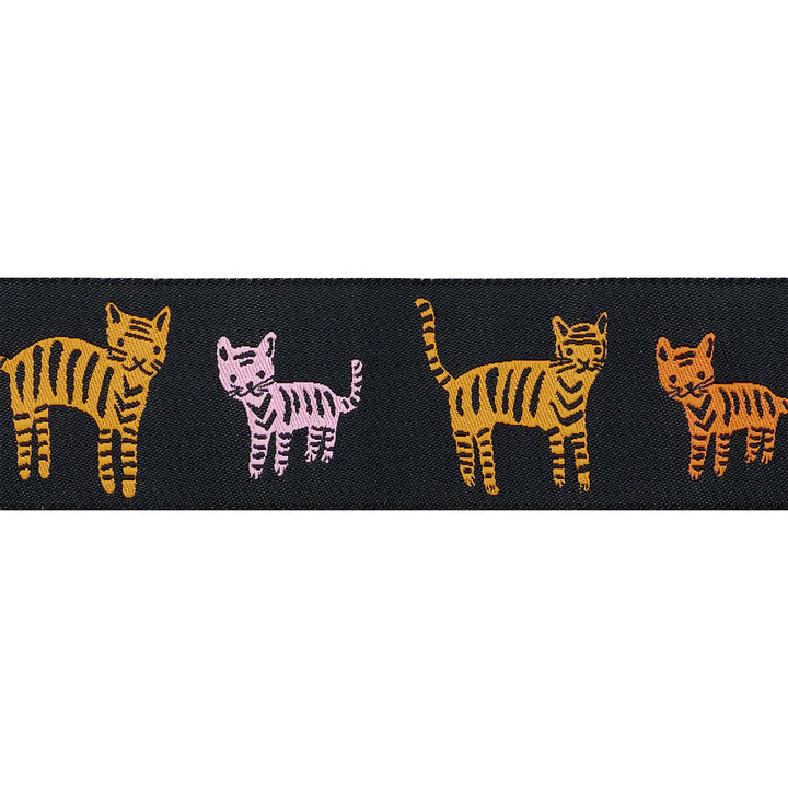 PREORDER - Catnap - Tiger Stripes in Black - 1-1/2" width - by Alexia Abegg - One Yard