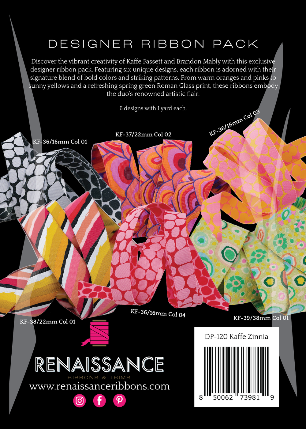 Kay Ribbons Kaffe Fassett Designer - Ribbon Sets, Kay Ribbons & Target Velvet ...