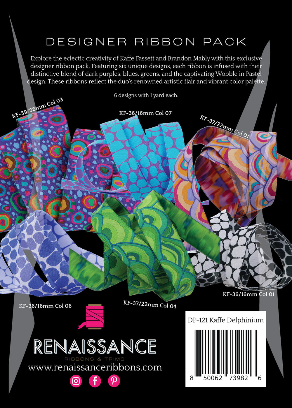 Kay Ribbons Kaffe Fassett Designer - Ribbon Sets, Kay Ribbons & Target Velvet ...