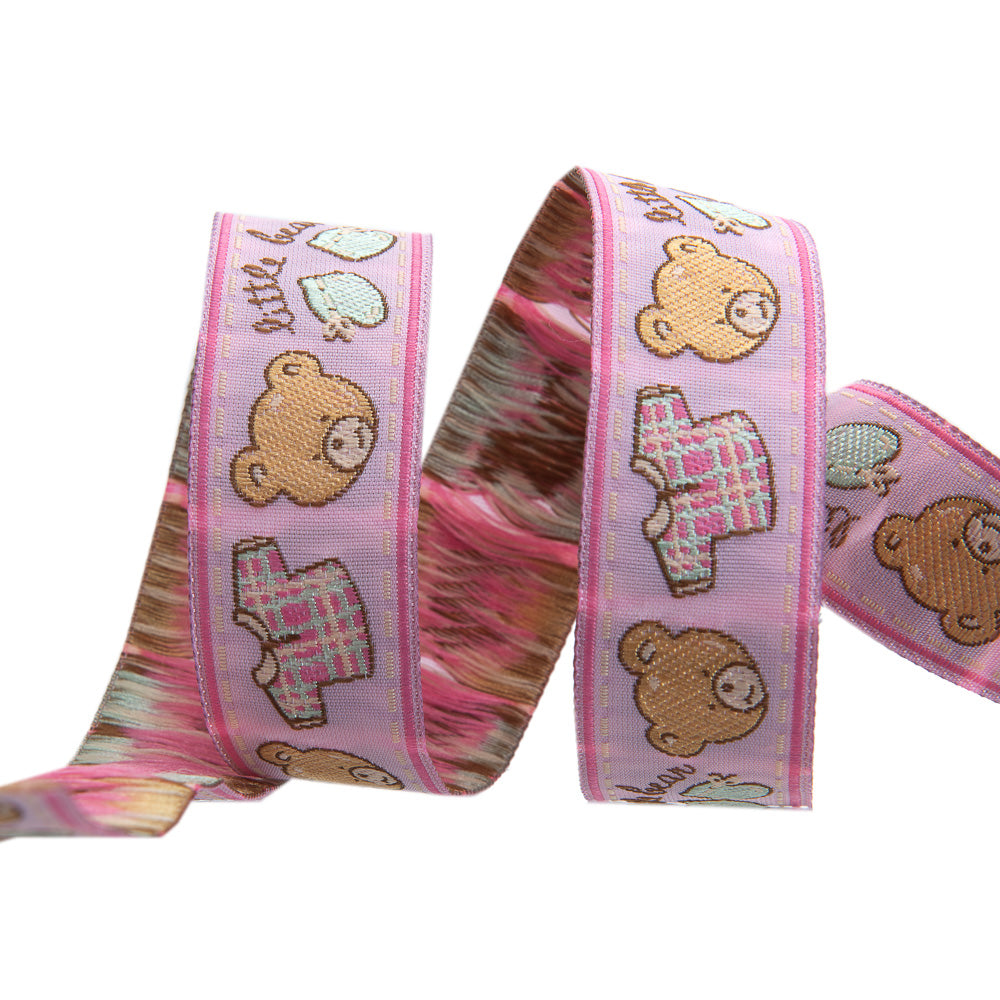 Mini Ribbon Pack - Bears on Pink