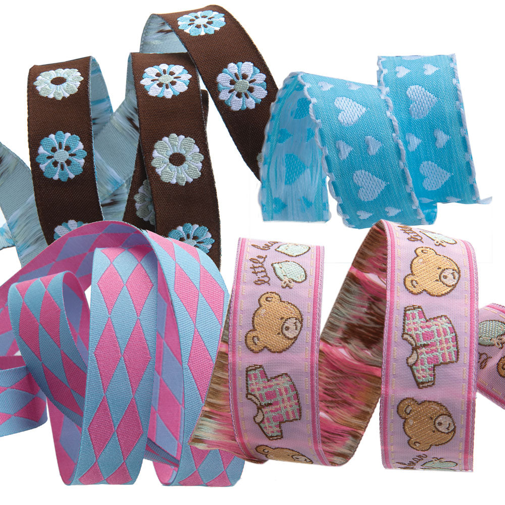 Mini Ribbon Pack - Bears on Pink – Renaissance Ribbons