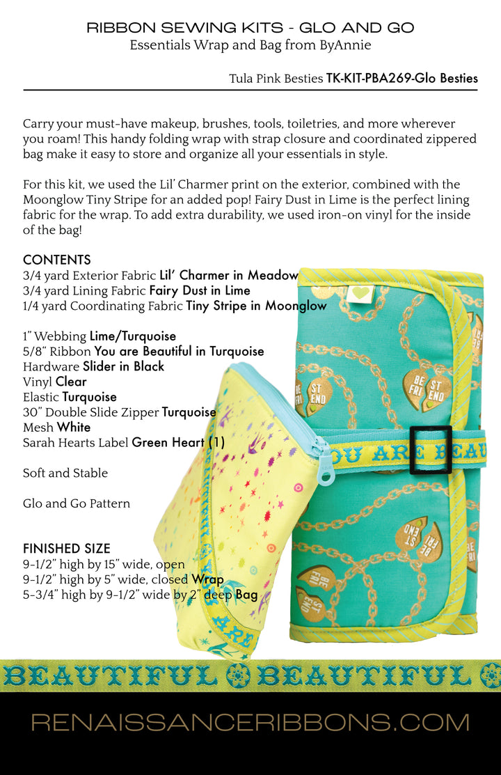Sewing Kit - Glo and Go in Tula Pink&