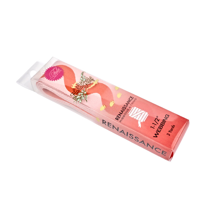 Floral Reef - Big Squiggle in Coralline - 1-1/2" width WEBBING - by Tula Pink - 3 YD PACK (Preorder)