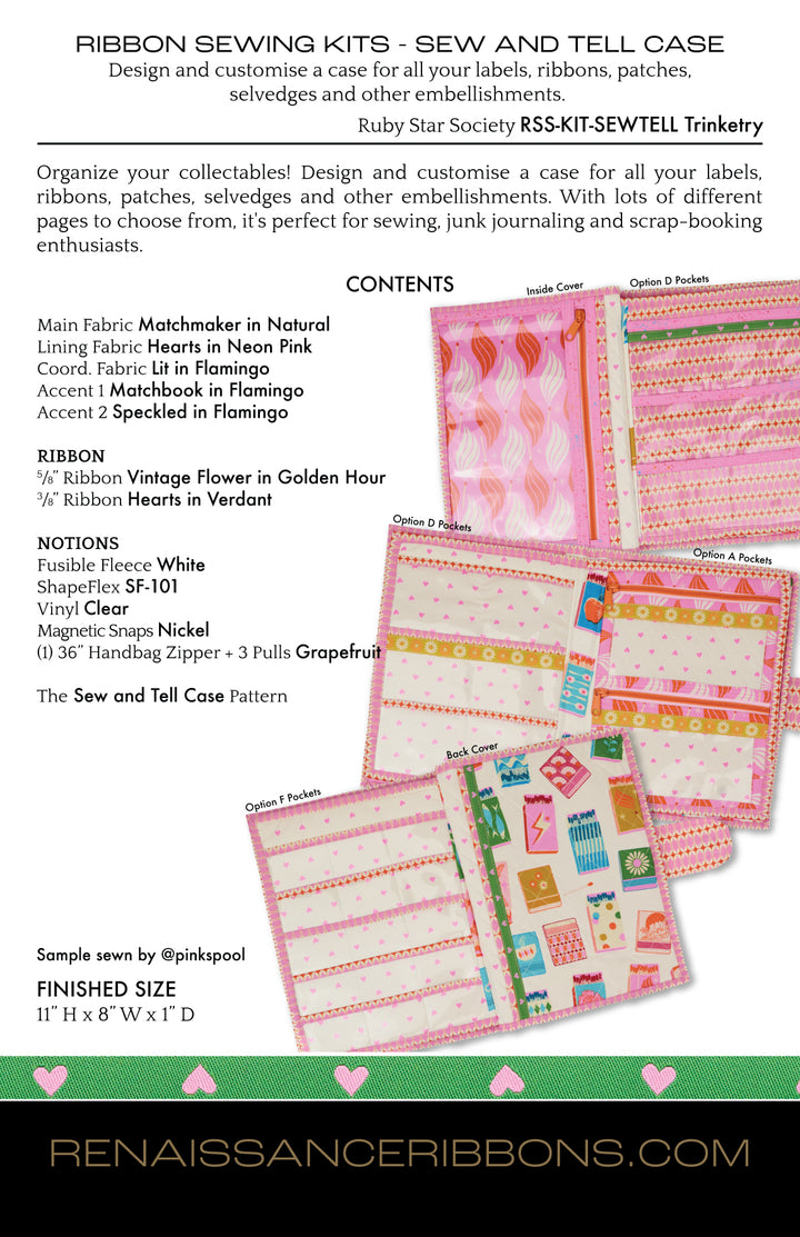 Sewing Kit - Sew and Tell Case - Rosie Taylor Crafts - Trinketry