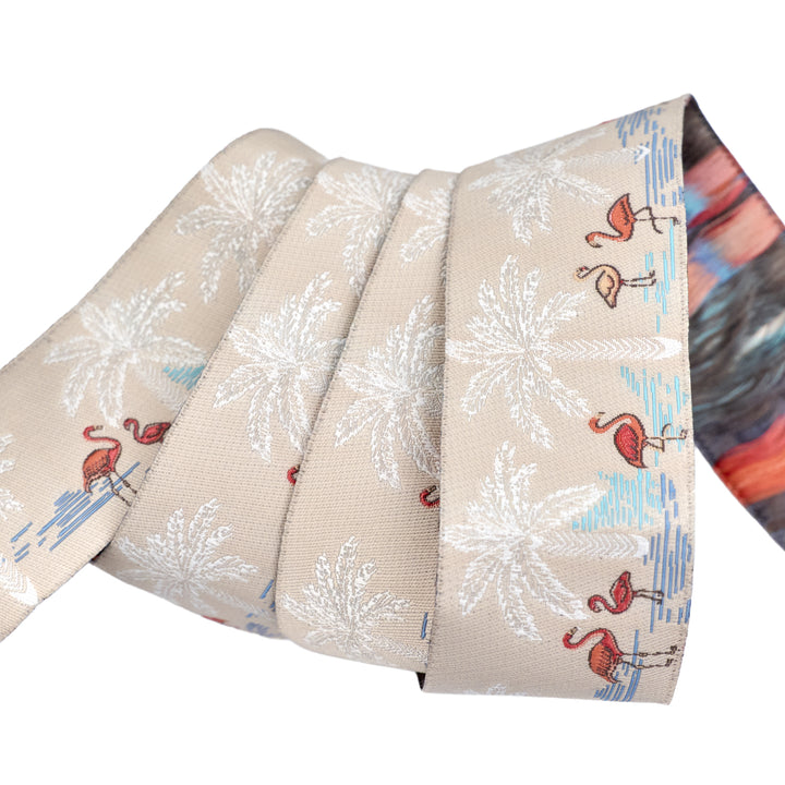 Gulf Breeze - Flamingo Paradise - 1-1/2" width - by Becca Plymale - One Yard