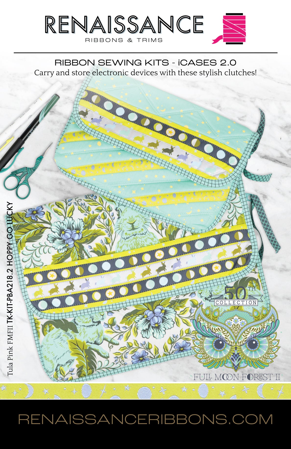 Sewing Kit - iCases 2.0 in Tula Pink's Hoppy Go Lucky – Renaissance Ribbons