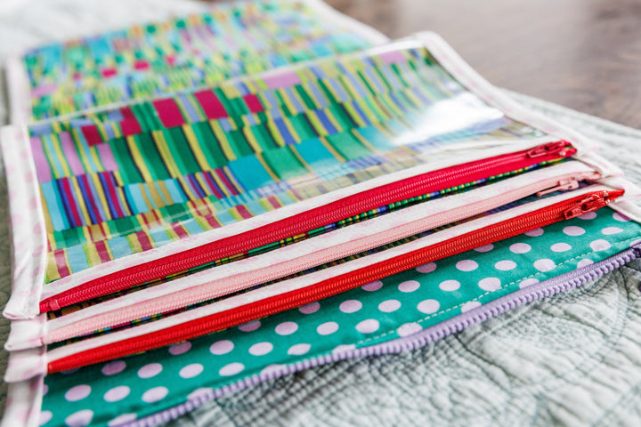 Sewing Kit - Booklet Pouch - Aneela Hoey - Rhododendrons