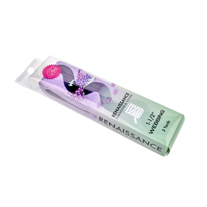 Floral Reef - Big Squiggle in Ultraviolet - 1-1/2" width WEBBING - by Tula Pink - 3 YD PACK (Preorder)