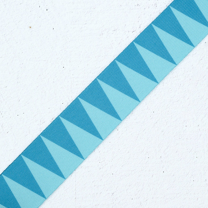 Sawtooth Webbing in Aquamarine - 1-1/2" width - by Renaissance Ribbons