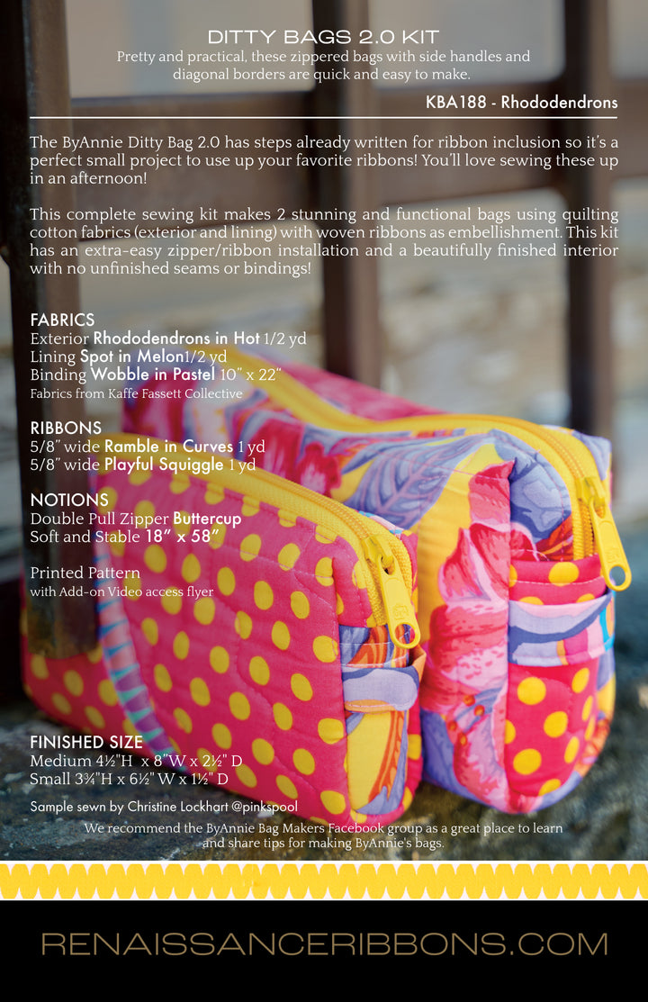 Sewing Kit - Ditty Bags 2.0 - Rhododendron