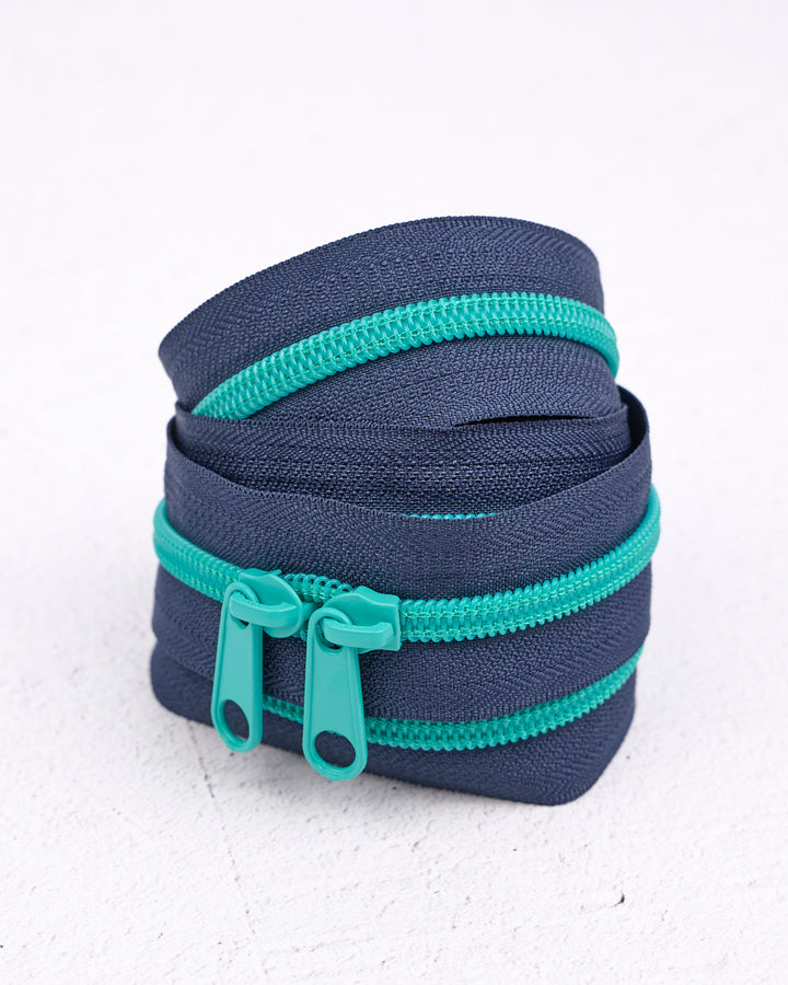 Blueberry Breeze - Handbag Zipper - Renaissance Ribbons
