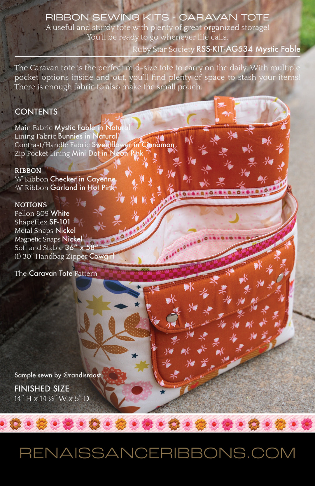 Sewing Kit - Caravan Tote - Noodlehead - Mystic Fable