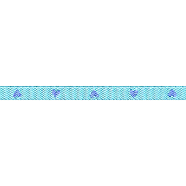 Hearts in Turquoise - 3/8" width - Hearts and Sparks by Melody Miller - One Yard