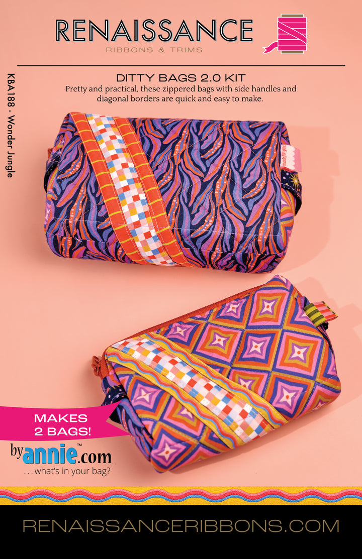 Sewing Kit - Ditty Bags 2.0 - Wonder Jungle