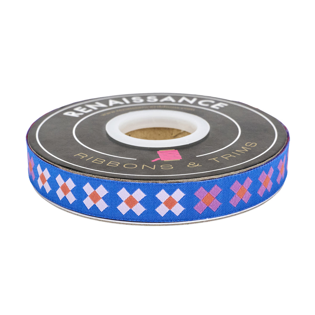 Ramble - Little X - 5/8" width - by Tara Faughnan - One Yard