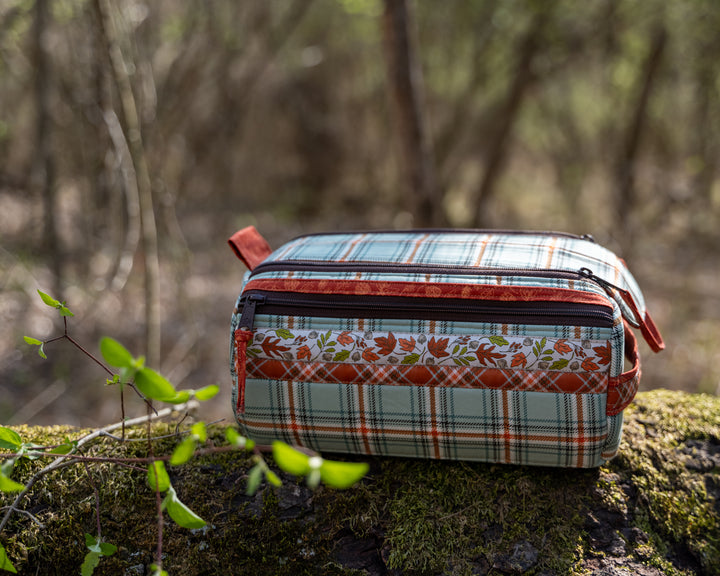Sewing Kit - Double Zip Gear Bag 2.0 in Cozy Plaid