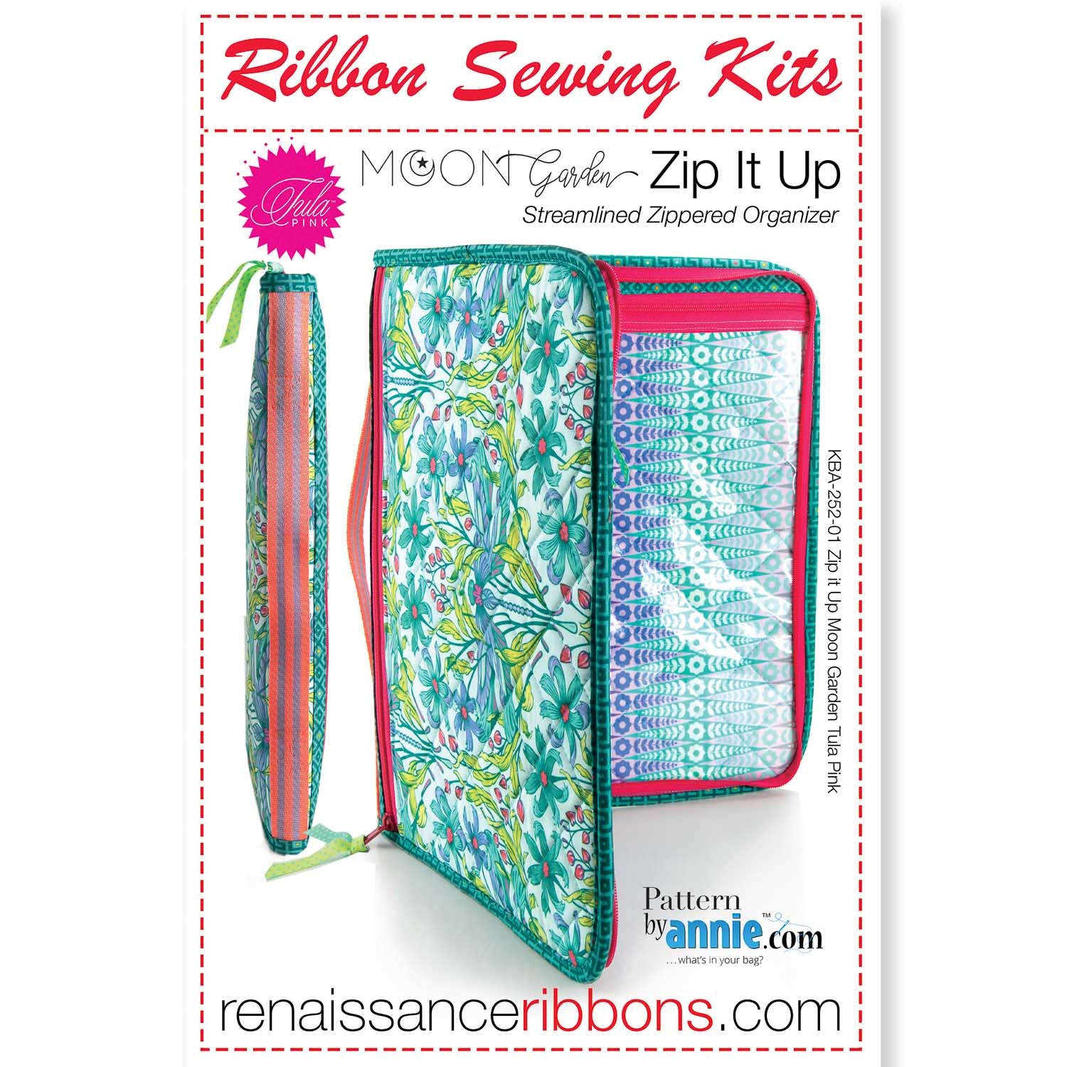 Kit-Moon Garden Zip It Up Tula Pink – Renaissance Ribbons