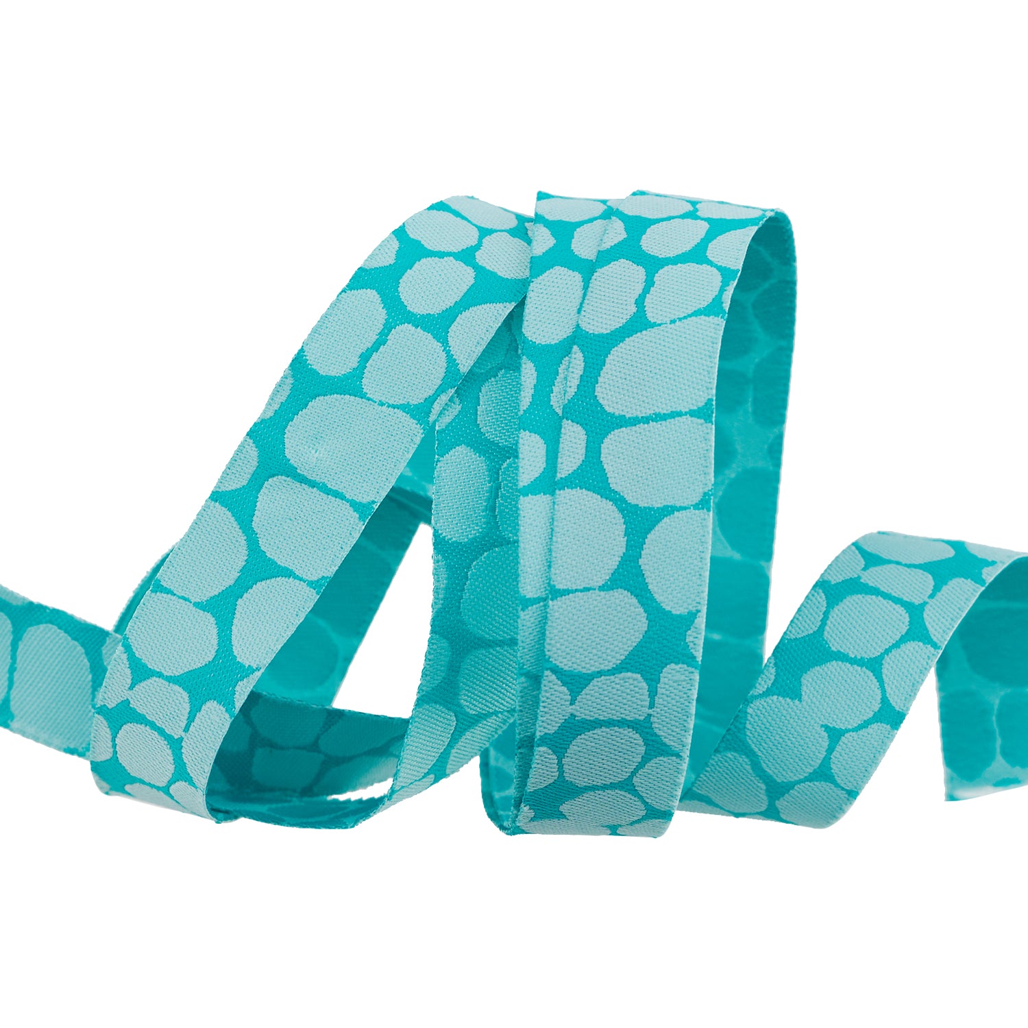Blau-weißes Polka-Dot Band – Juteband Mit Draht, 6,3 Cm Breit, 4,5 M Lang (Frühlings-/Sommerdeko)