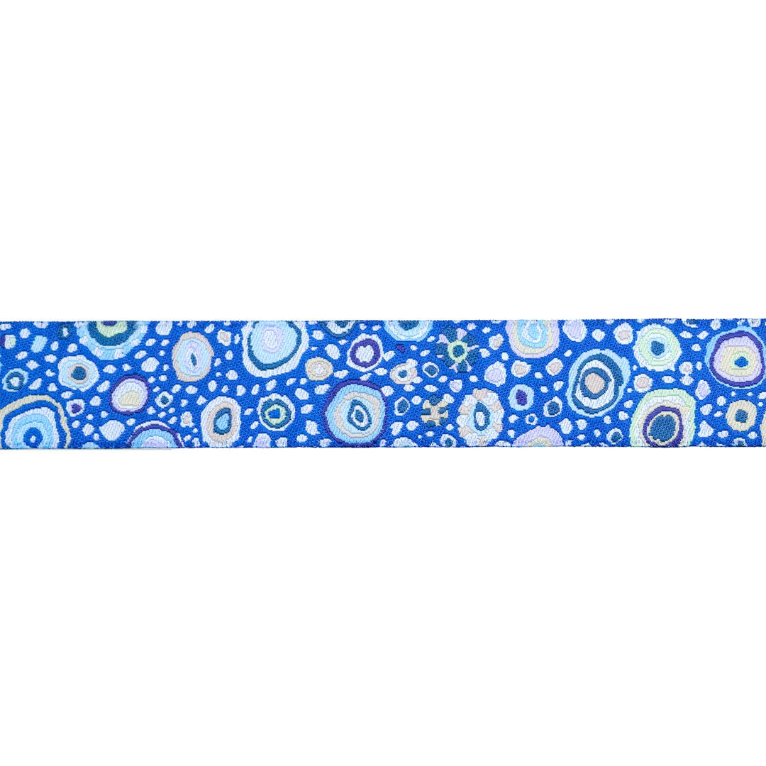 Roman Glass in Blue - 1-1/2" width - Kaffe Classics 2024 - One Yard