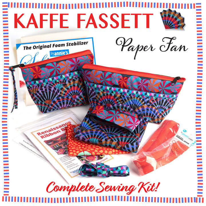 Kit-Zipper Bags-Kaffe Fassett Paper Fan