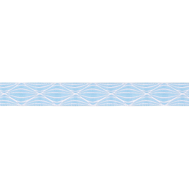 PREORDER - By the Seaside - Wave in Blue - 5/8" width - By Loes Van Oosten - One Yard