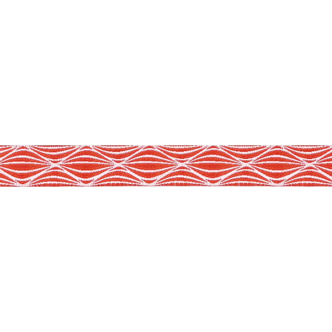 PREORDER - By the Seaside - Wave in Red - 5/8" width - By Loes Van Oosten - One Yard