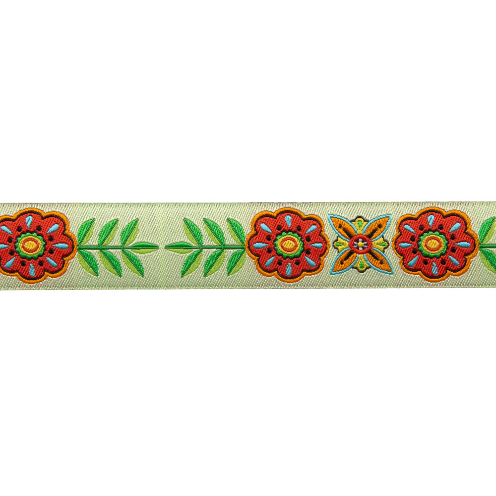 Hippie Button Flower & stems-Mary Engelbreit -7/8"_ by the yd