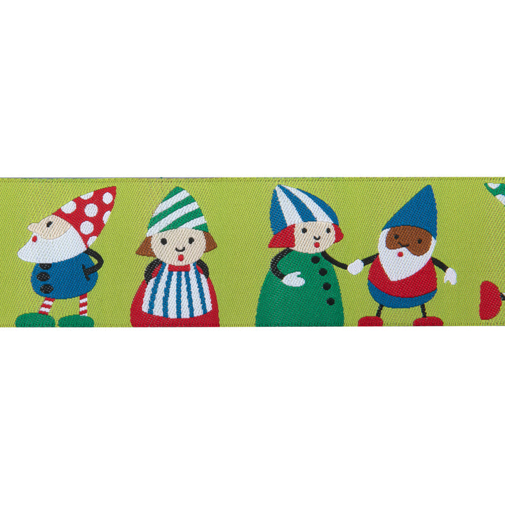 Gnomes on Green Mary Engelbreit-1 1/2" by the yd