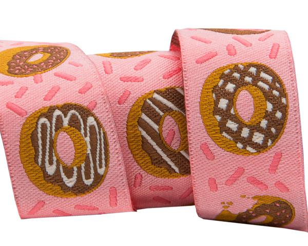 Donuts on Pink  - 7/8" -by the yard
