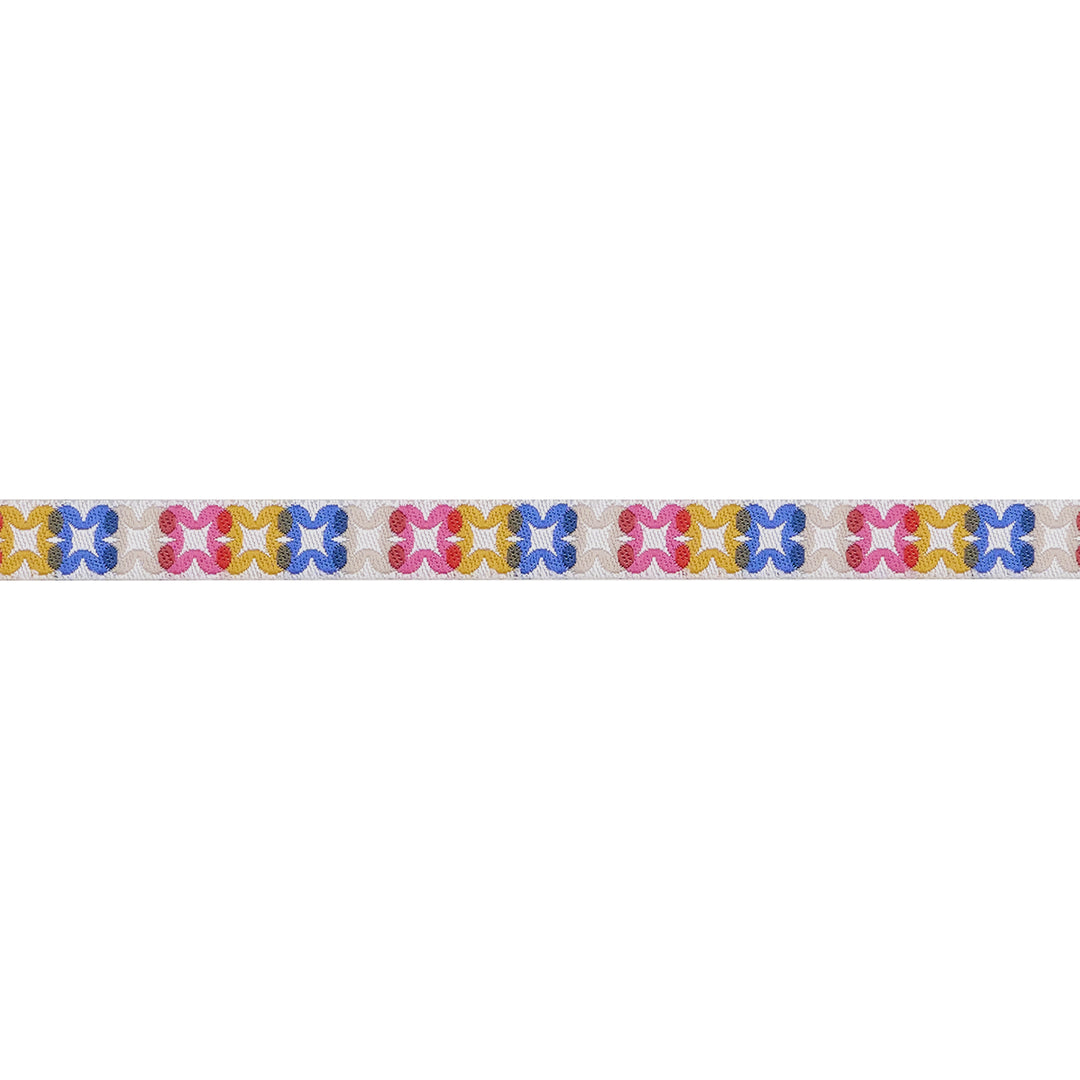 PREORDER - Flower Plaid in Blue Ribbon - 3/8" width - Woodland Park by Rashida Coleman Hale - One Yard