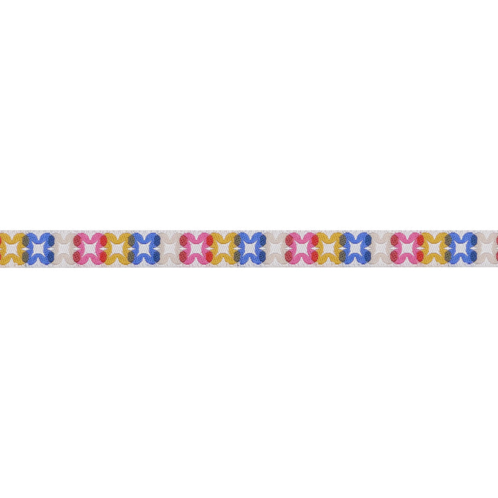 PREORDER - Flower Plaid in Blue Ribbon - 3/8" width - Woodland Park by Rashida Coleman Hale - One Yard