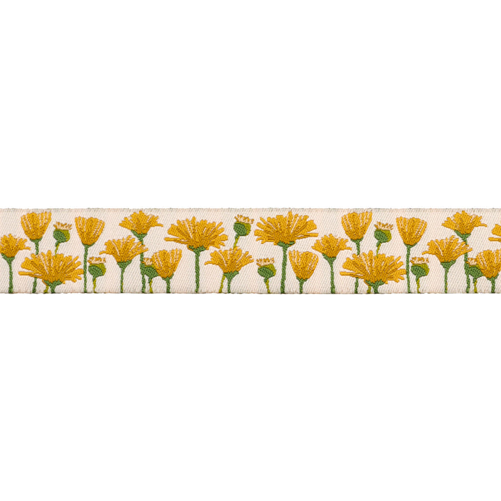 Blooms in Afternoon - 7/8" width - Meadow - One Yard