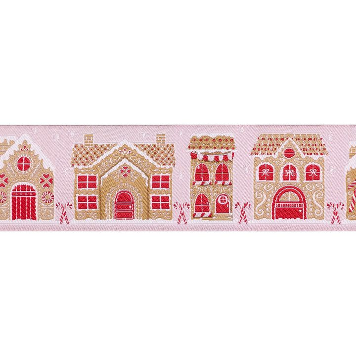 Candy Cane Lane - 1-1/2" width - Gingerbread Christmas - One Yard