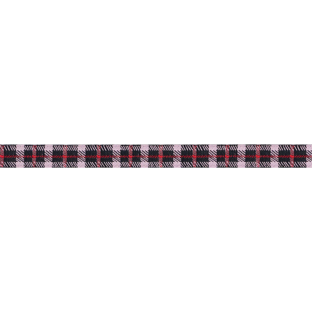 Cheery Plaid - 3/8" width - Gingerbread Christmas - One Yard