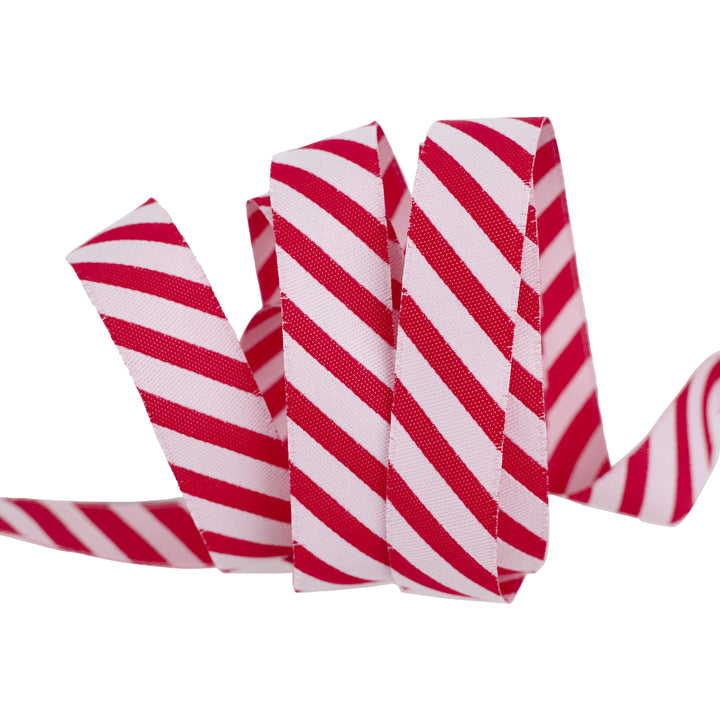 Candy Cane Stripe - 5/8" width - Classic Christmas - One Yard