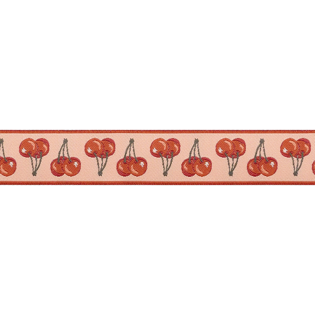 Cherries Jubilee in Light Coral - 7/8" width - Farmstead by Stacy Iest Hsu - One Yard