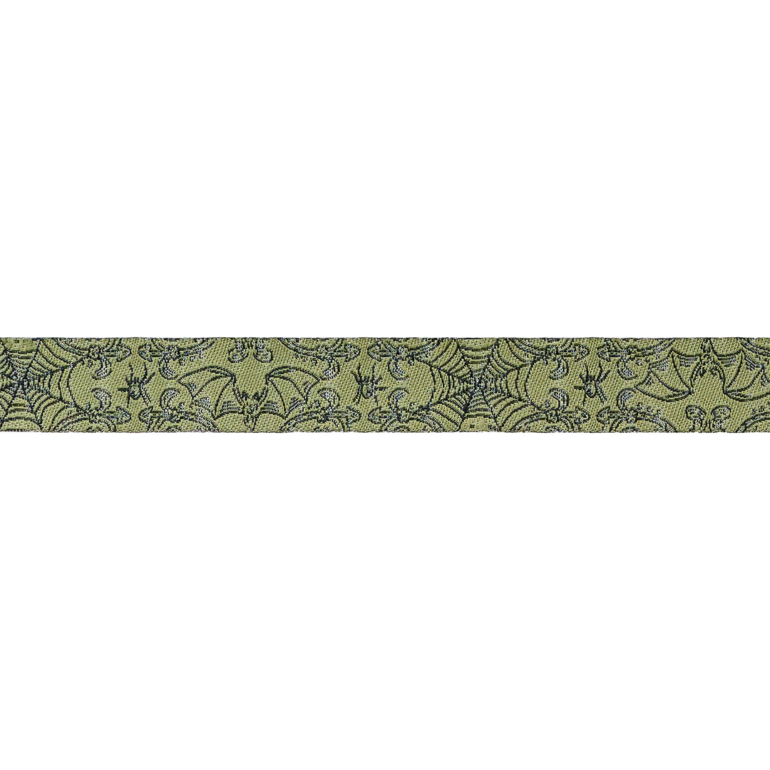 PREORDER - Home Sweet Haunt - Iron Web in Fern - 5/8" width - by Stacy Iest Hsu - One Yard