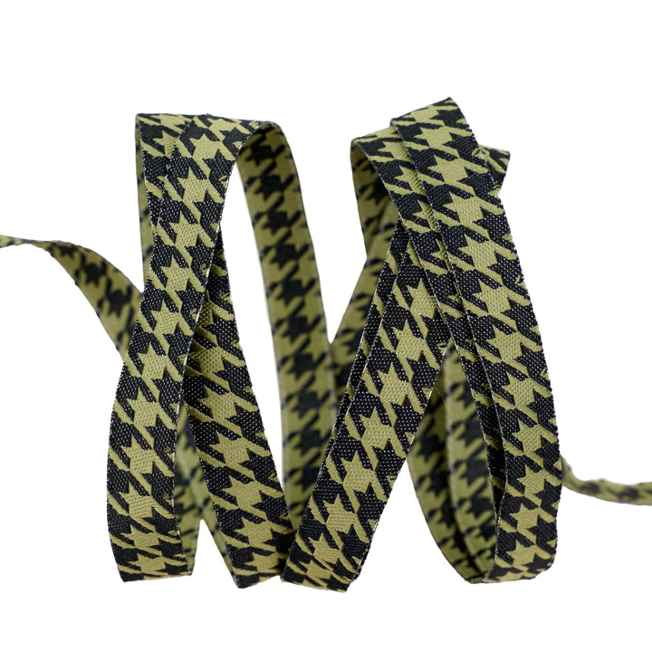 PREORDER - Home Sweet Haunt - Hounds Tooth in Fern - 3/8" width - by Stacy Iest Hsu - One Yard