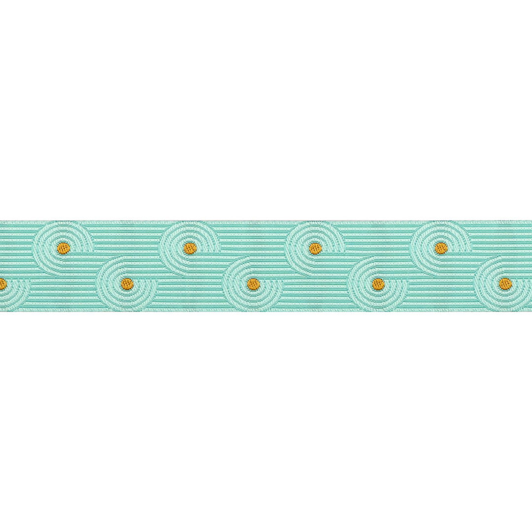 PREORDER - Fiddlehead in Mint - 7/8" width - Mythical by Stacy Peterson - One Yard