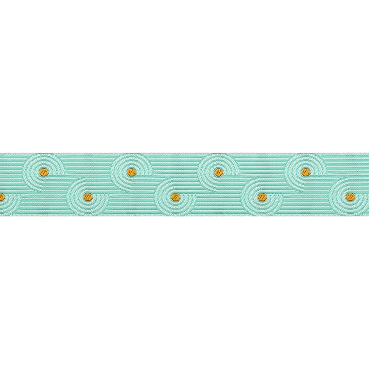 PREORDER - Fiddlehead in Mint - 7/8" width - Mythical by Stacy Peterson - One Yard