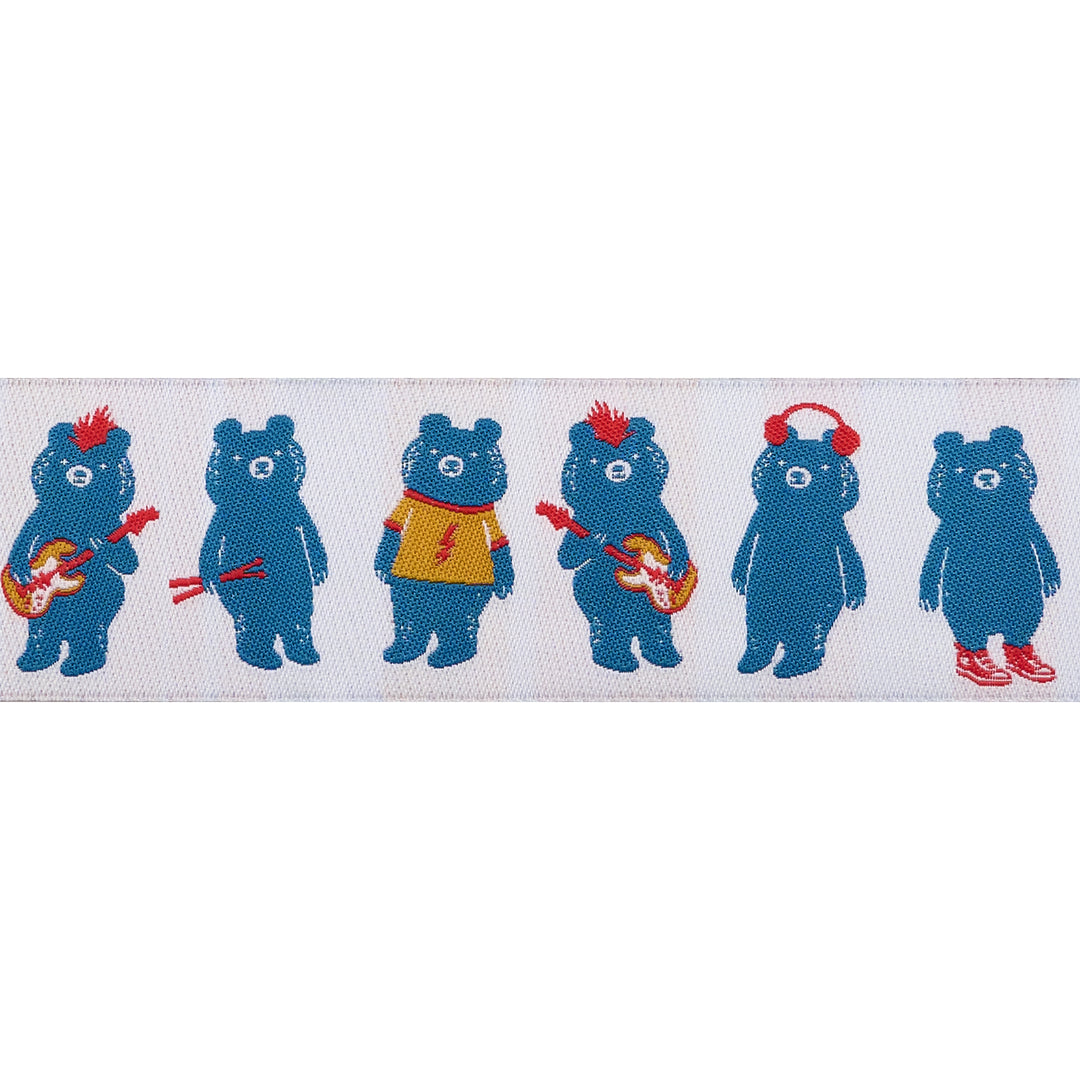 PREORDER - Teddy and the Bears - The Band in Buttercream - 1-1/2" - by Sarah Watts - One Yard