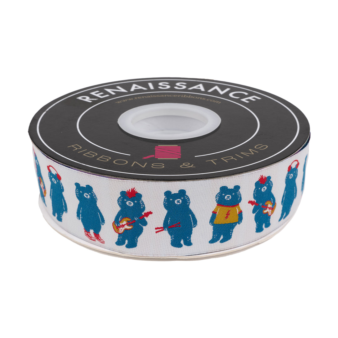 PREORDER - Teddy and the Bears - The Band in Buttercream - 1-1/2" - by Sarah Watts - One Yard