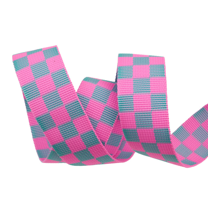 PREORDER - 1-1/2" Webbing - Check Please in Cosmic - Tula Pink Untamed - One Yard