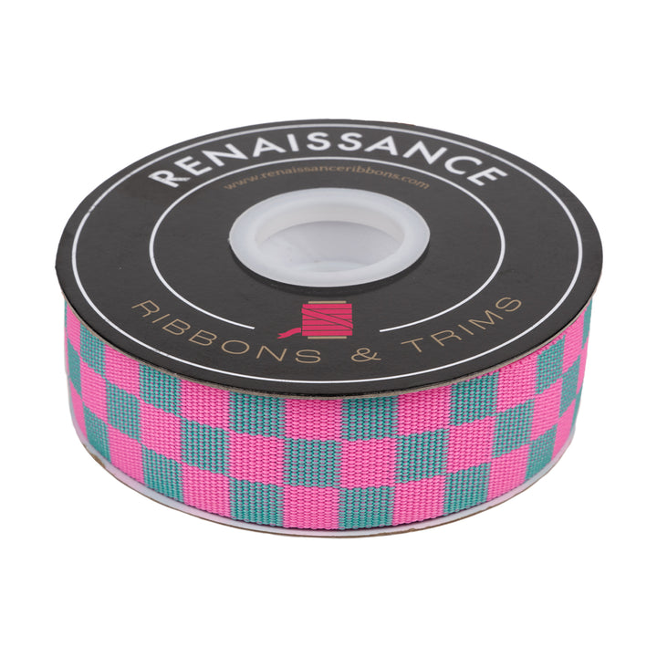 PREORDER - 1-1/2" Webbing - Check Please in Cosmic - Tula Pink Untamed - One Yard