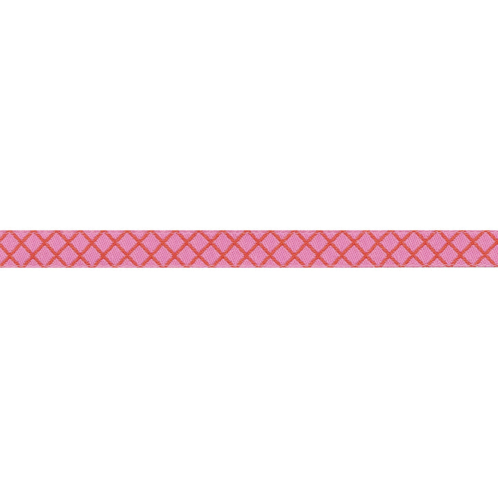 PREORDER - True Colors 2025 - On the Grid in Bubblegum - 3/8" width - by Tula Pink - One Yard